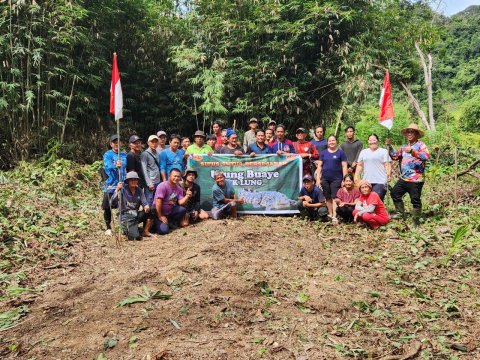 Kerja Bakti Membersihkan Area Situs Ulung Buaye